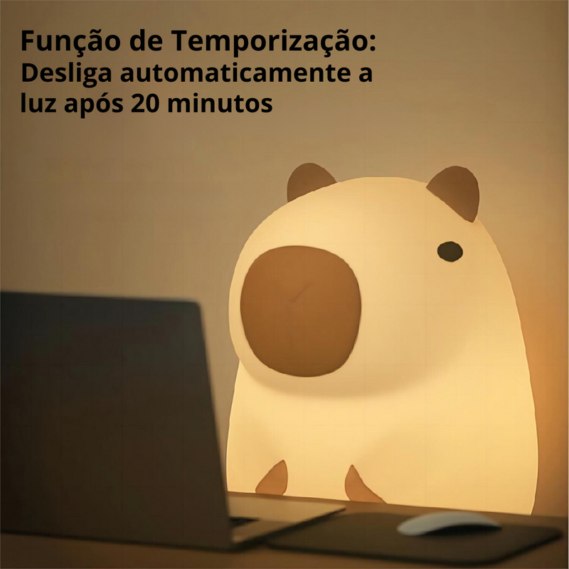 Luminária Noturna Capivara: Fofo e Funcional para Qualquer Ambiente