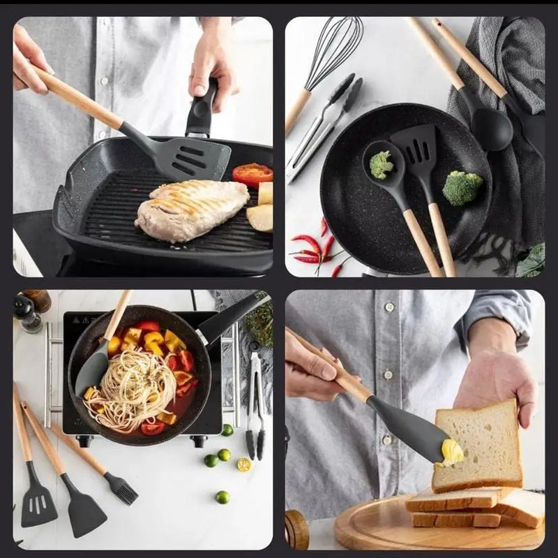 Kit Completo de Utensílios de Cozinha: Praticidade e Elegância em Cada Detalhe